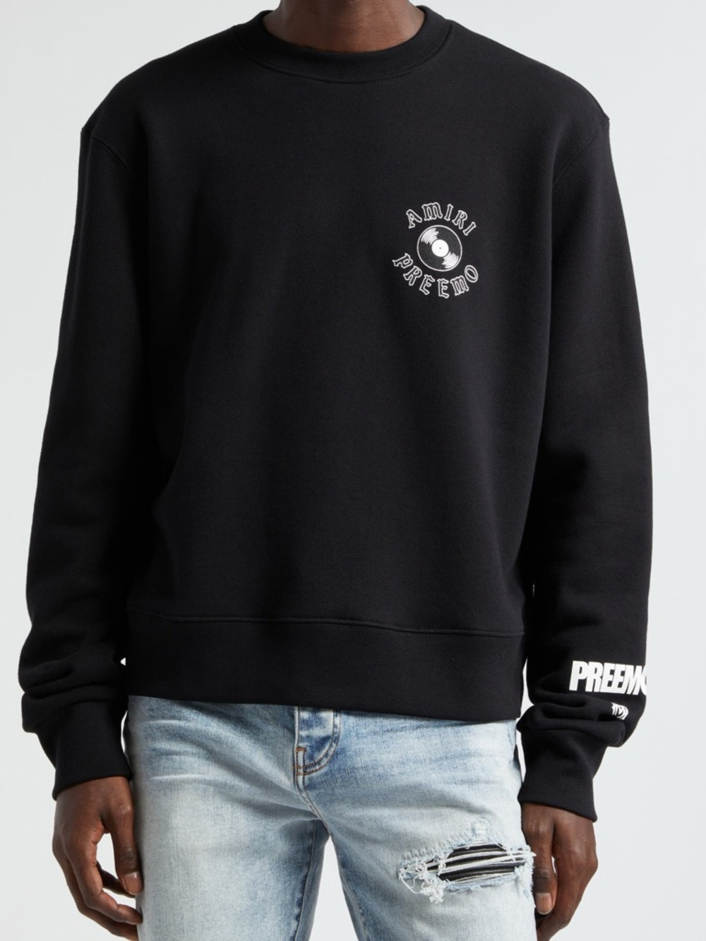 AMIRI x Premier Records Cotton Graphic Sweatshirt Size Large